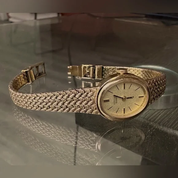CITIZEN dainty women’s watch Citizen Quartz Dainty Womens Watch 17mm Gold Tone Rectangle  main image 4